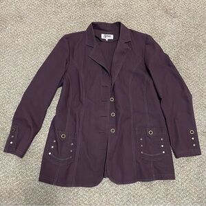 Acmon Jacket Womens Large Purple EUC
